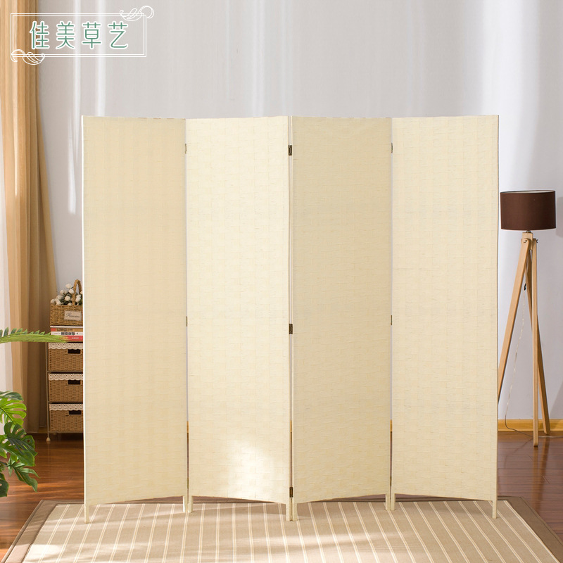Factory wholesale solid wood folding screen base porch living room office partition fixed support stand