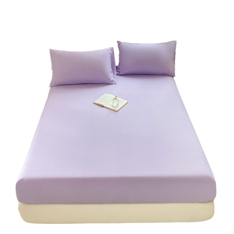 Solid color candy color wash cotton bed hat mattress dust cover hotel mattress protection cover foreign trade cross-border a generation of hair