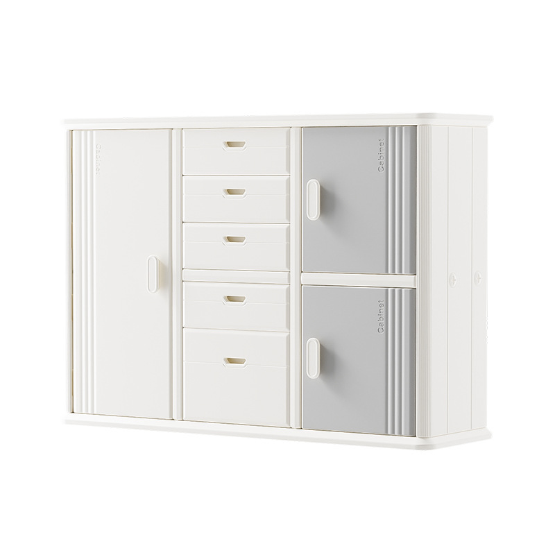 Feeding Table Baby Storage Cabinet Baby Supplies Storage Rack Children's Wardrobe Toy Classification Storage Cabinet Bucket Cabinet