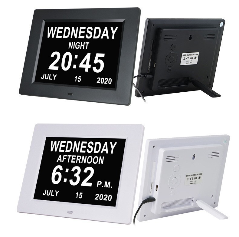 Low-cost gifts 7-inch 8-inch clock machine Amazon alarm clock LED screen for the elderly to take medicine to remind the amount of walking in many languages