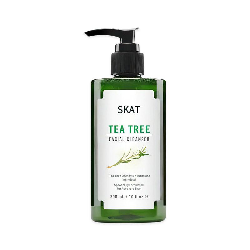 All English SKAT Tree Tea Facial Cleanser Gentle does not stimulate hydrating moisturizing cross-border facial cleanser foreign trade foam