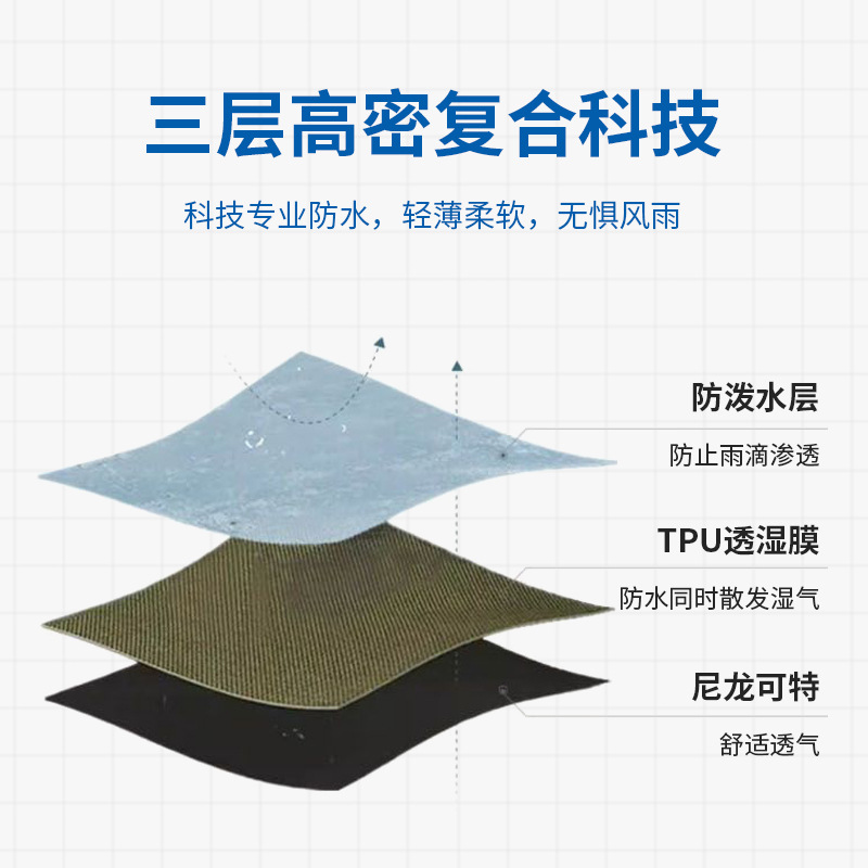 Dupont Teflon Three-Proof Jacket Fabric High-Elastic Three-In-One Waterproof, Oil-Proof and Anti-Fouling Ski Suit Fabric