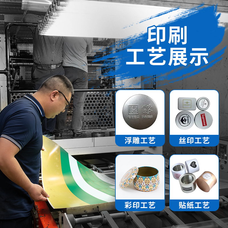 Spot Classic Tin Candle Jar 4 oz Aromatherapy Candle Jar Accompanying Tinplate Jar Food Packaging Round Jar