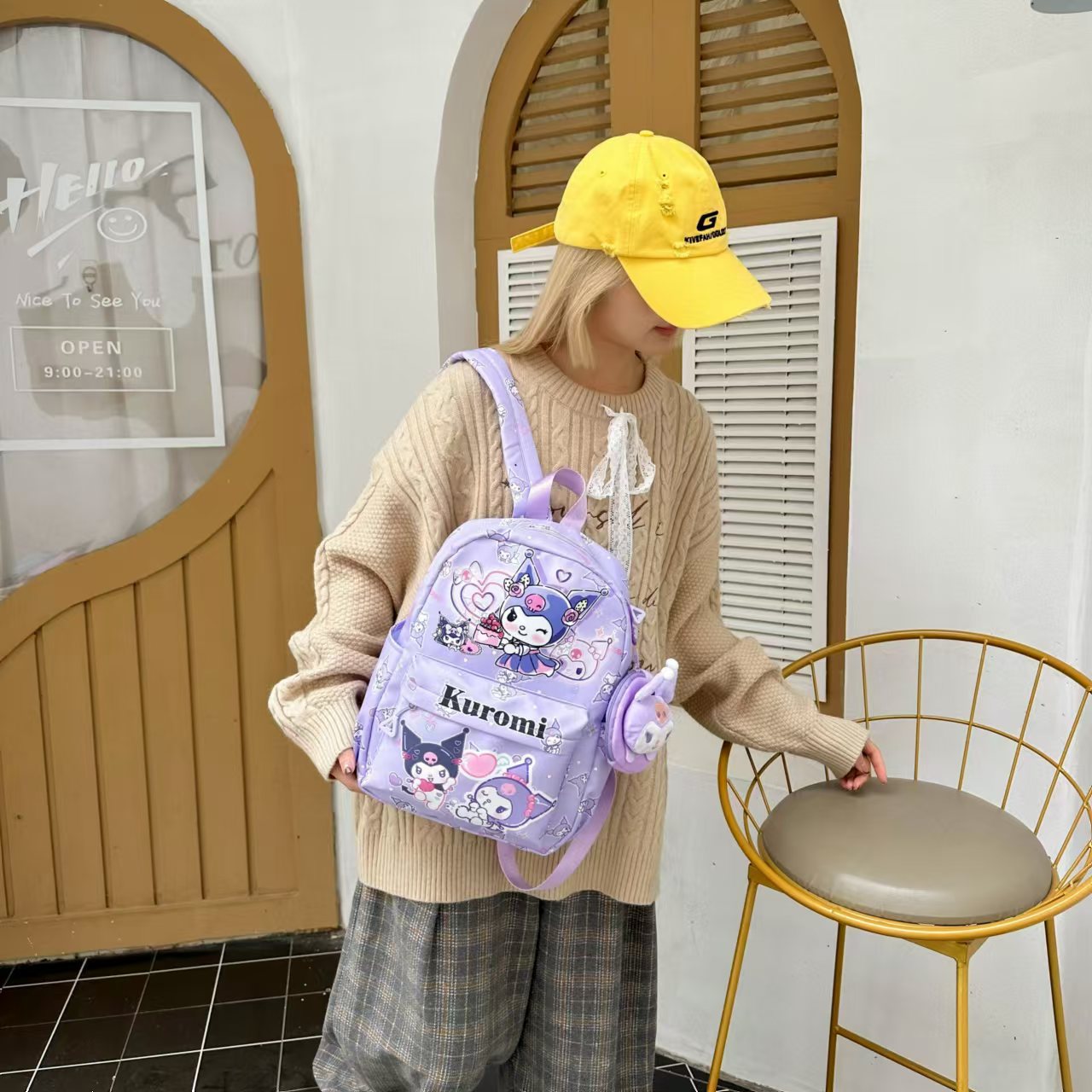Cartoon Bag New Sanrio Children's Bag Ultra-Light, High-Looking and Exquisite Pendant School Bag Kindergarten Kuromi Backpack