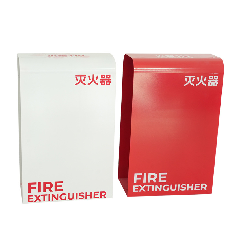 Painted Fire Extinguisher Bracket Floor-Standing Hollow Shopping Mall Hotel Sales Office 4S Shop Classy Fire Extinguisher Bracket Box Manufacturer
