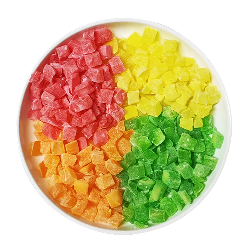 Papaya Diced Fruit Oatmeal Flower Fruit Tea Bread Baked Milk Tea Raw Materials Multicolored Diced Fruit Fillings Candied Fruit Cubes