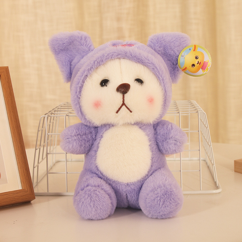 Cute Transformation Bear 8 Inch Plush Doll Stiffy Capybara Beaver Pikachu Culomi 8 Inch Doll Toy