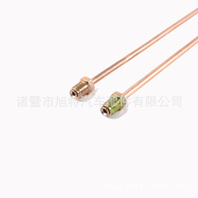 Factory supply copper nickel brake pipe copper plated Bondi pipe 3/16 brake line pipe with screws