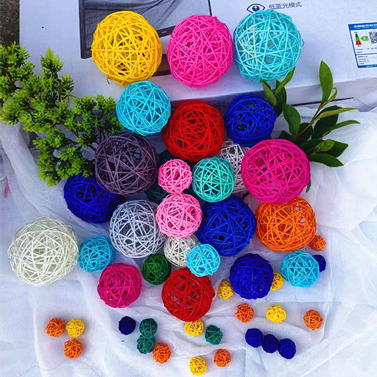 5cm Takraw Ball Colorful Ball White Ball Decoration Corridor Shopping Mall Kindergarten Home Hanging Decoration Light String