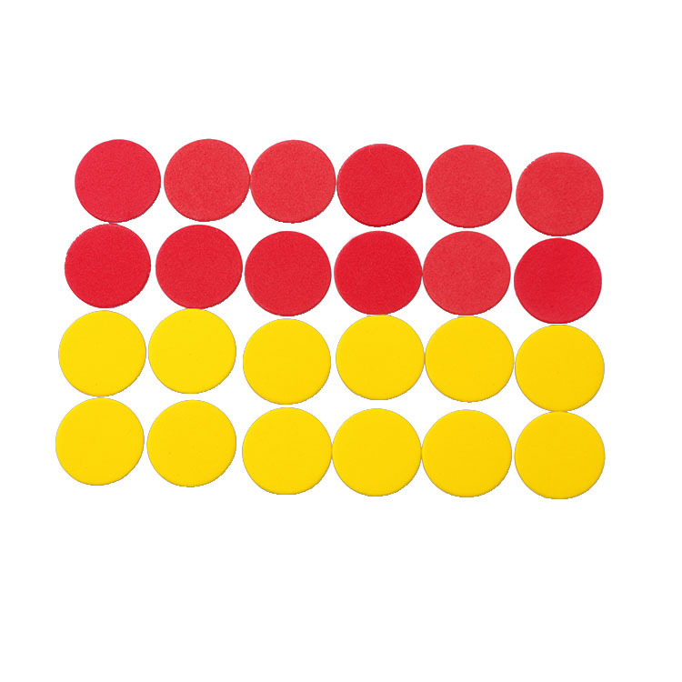 Color foam EVA children's early education counting two-color wafer addition, subtraction, multiplication and division calculation game matching chip piece