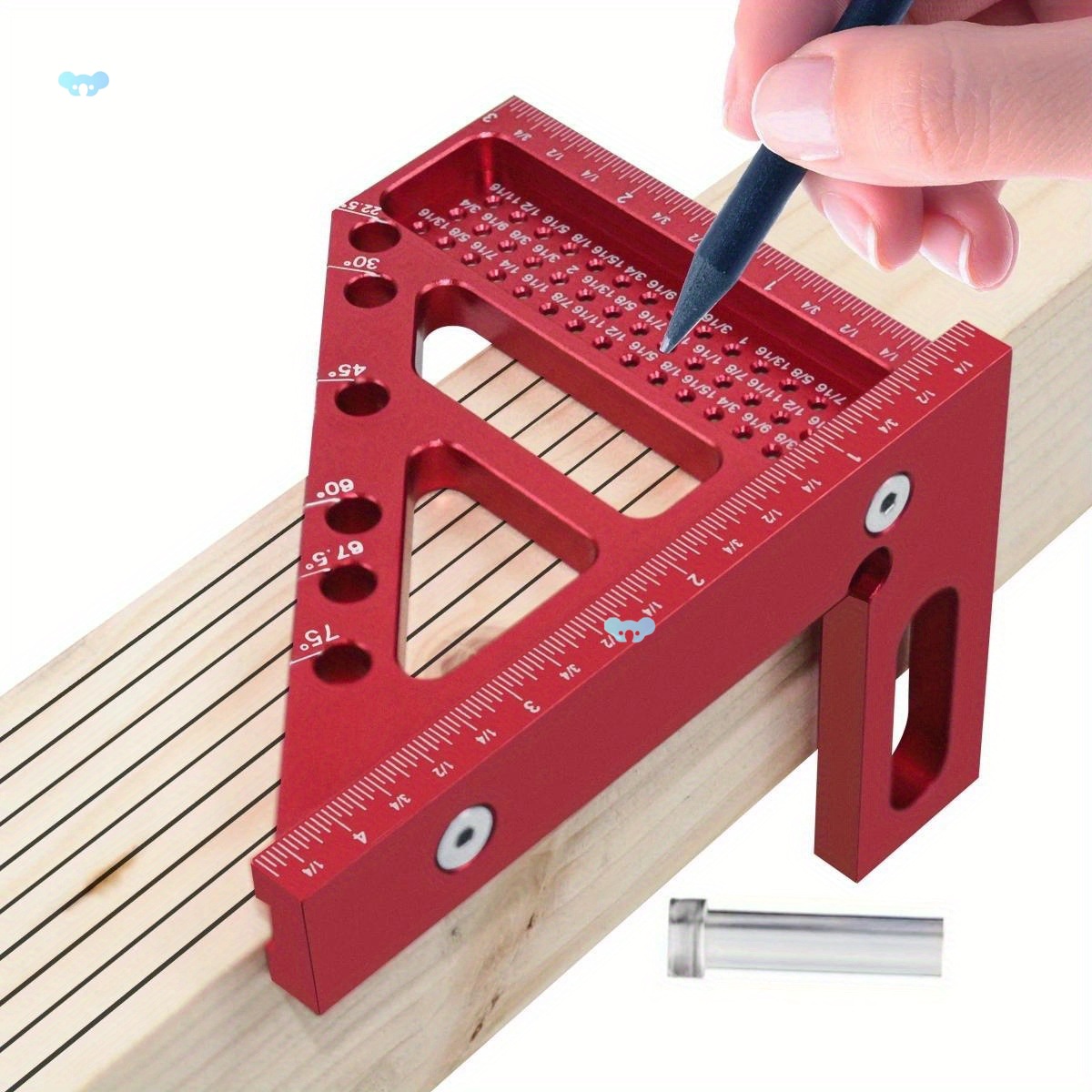 Точный квадрат для деревообработки 3D многоугольный