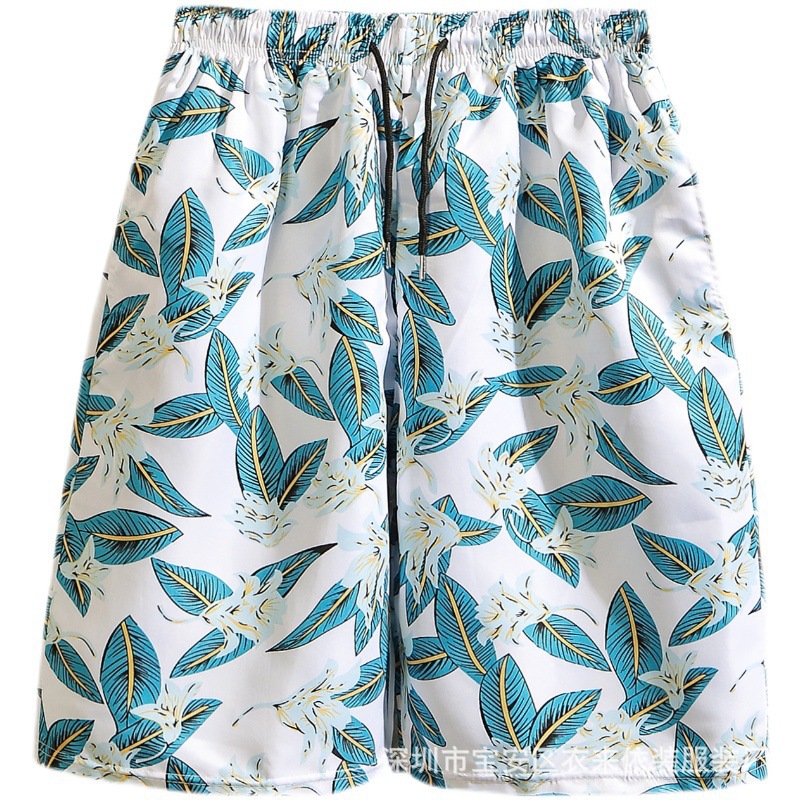 2025 New Arrival Beach Pants Men's Fashion Printed Shorts Loose Casual Beach Pants Outdoor Water Sports Pants