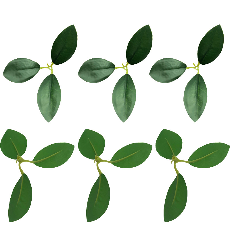 Artificial green plant potted bonsai rich leaf gold leaf magnolia leaf fake plant leaf Banyan leaf wholesale factory direct sales