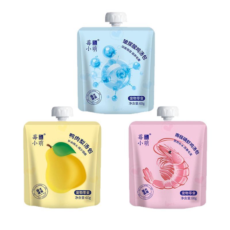 Berry Xiaomeng Cat Snacks Soup Packs Chicken Adult Kitten Wet Food Hydrating Cat Rice Canned Cat Strips Pet Snacks Wholesale