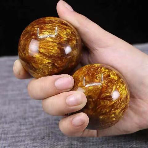 Golden silk willow handball fitness ball willow hand string hand massage hand piece ball