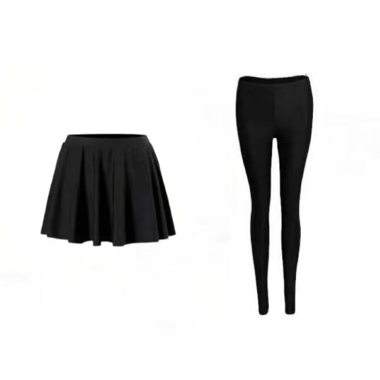 Sun Protection Snorkeling White One-Piece Triangle Swimsuit Women's Long-Sleeved Conservative Slightly Fat Large Size Wetsuit Surfing Jellyfish Suit