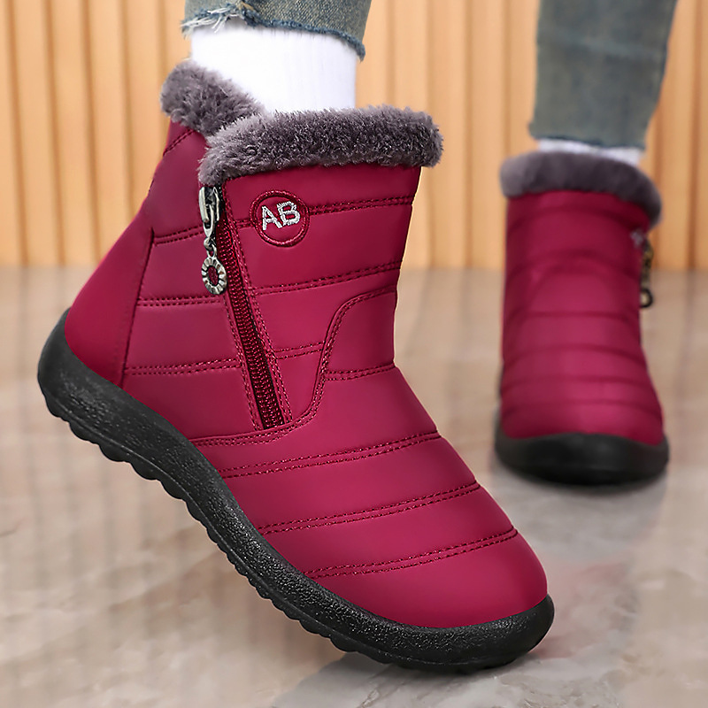 Women's Winter Cotton Shoes, New Foreign Trade Model, Polyurethane Long Cotton Boots, Warm High-Top Shoes for Elderly, Couple's Large Size Snow Boots