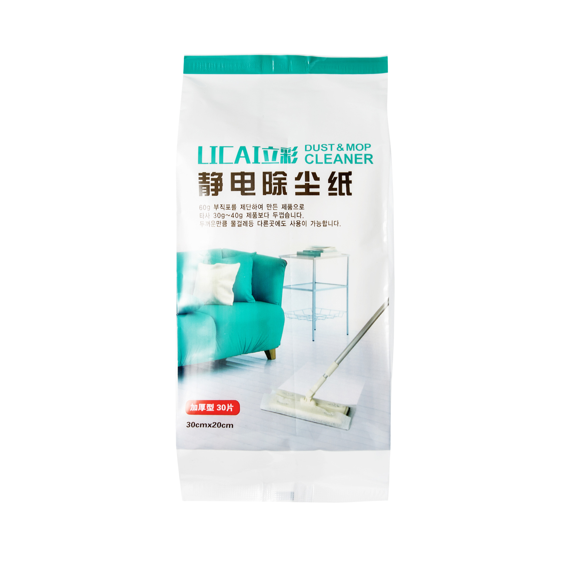 Disposable electrostatic dust removal mop lazy mop replacement dry towel hand-free mop floor cleaning dust removal paper