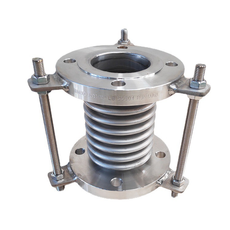 Spot Corrosion-Resistant Beamless Corrugated Compensator Stainless Steel Corrugated Pipe Expansion Section Large Pull Rod Metal Compensator