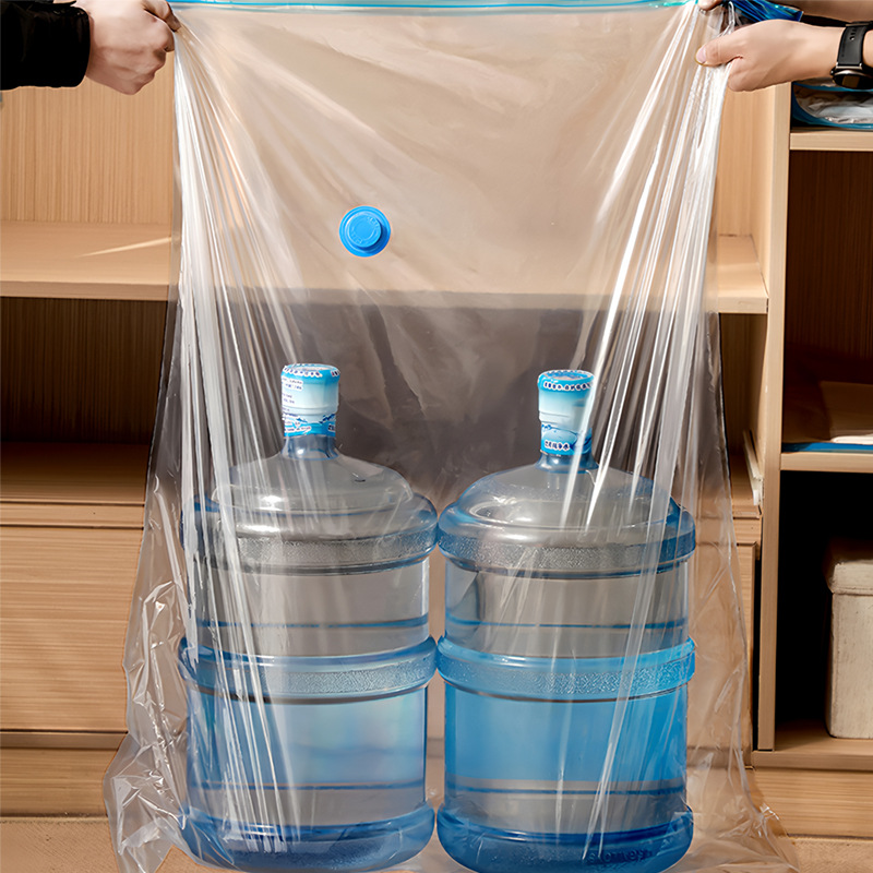 Cross-Border Storage Vacuum Compression Bag Transparent Moisture-Proof Blue Edge Travel Compression Storage Bag Clothing Compression Bag Thickened