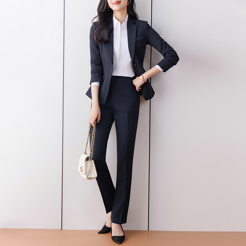 Suit suit women's ol work clothes business wear women's Korean-style fashionable temperament formal wear college student interview spring and autumn suit