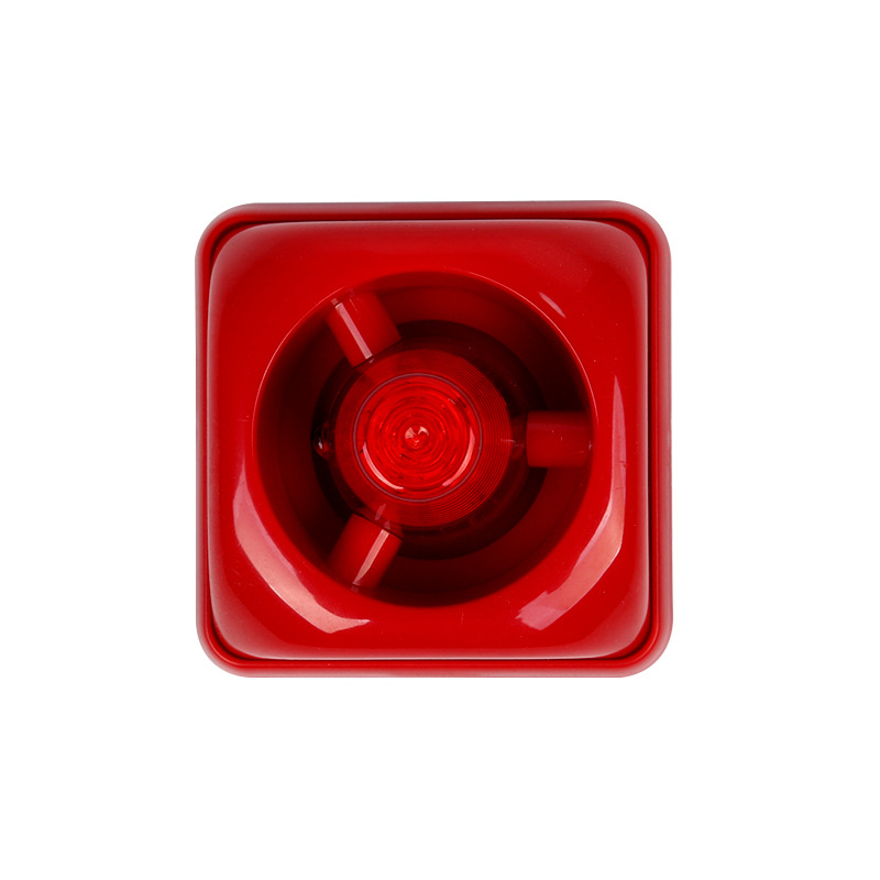 Xenon Lamp Fire Alarm Multiple Sound Switching Sound and Light Alarm Led Light Source Fire Alarm Cross-Border