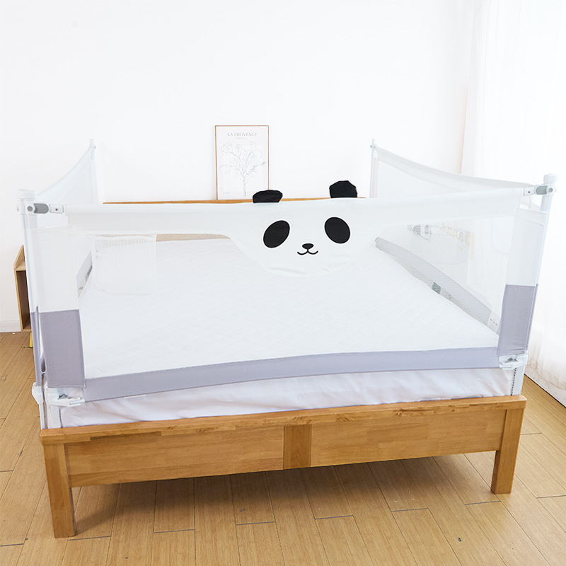 Wholesale baby crib guardrail vertical unilateral lift bed guardrail for boys and girls baby anti-fall cat bedside guardrail manufacturers