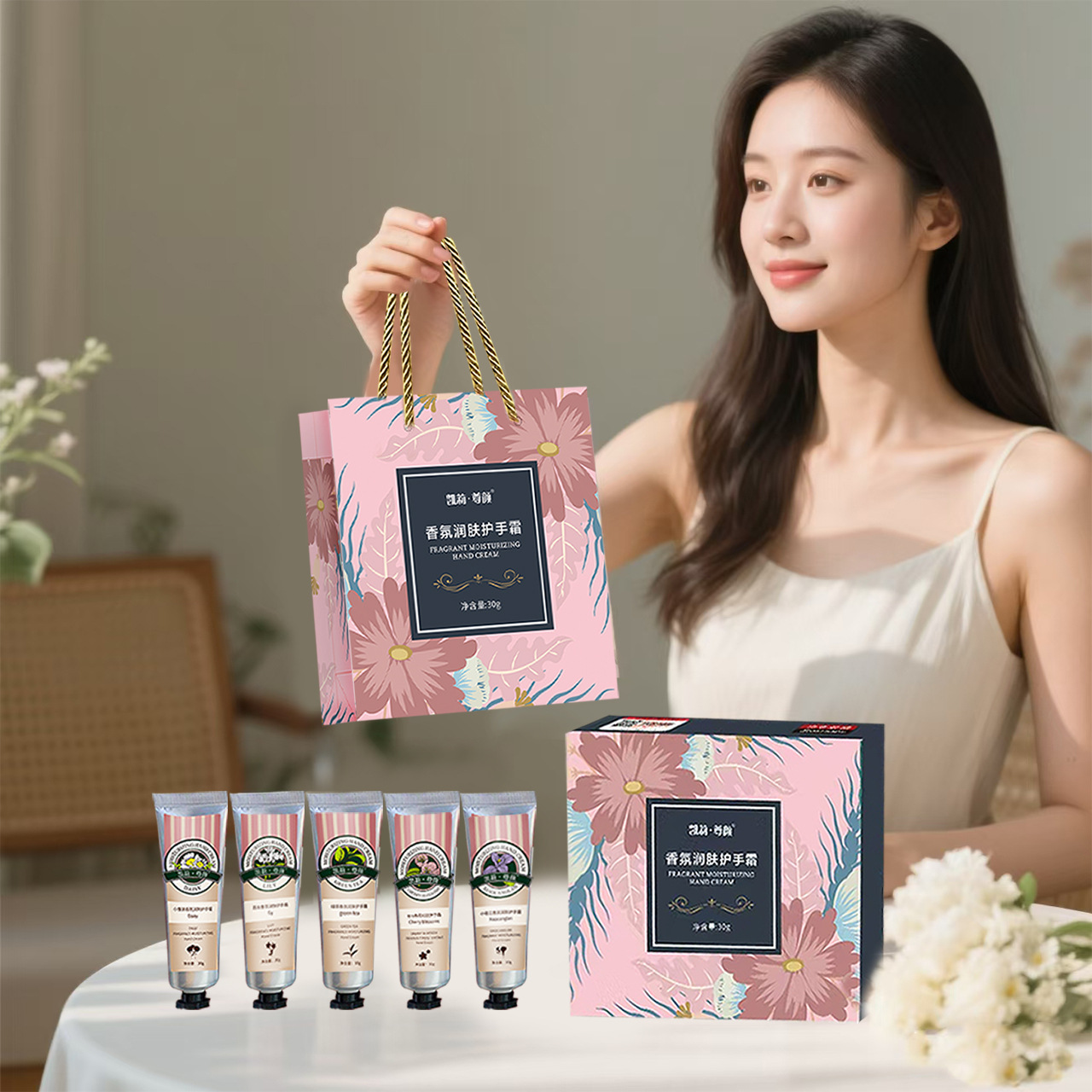 Fragrance Hand Cream Set Gift Hydrating and Moisturizing Fragrance for Men and Women Long-Lasting Skin Rejuvenation Anti-Rough Dry Cracking Wholesale