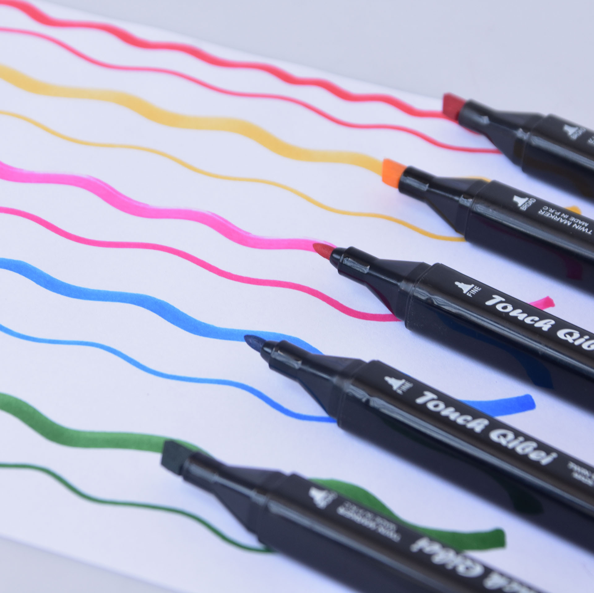 Double-Headed Marker Pen Manufacturer Spot Wholesale Quick-Drying Watercolor Pen Children and Students Color Painting Set Creative