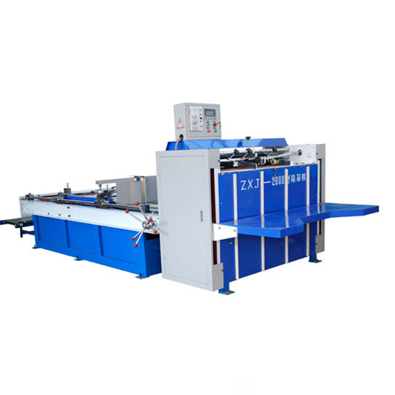 Manufacturer's Ready-Made Semi-Automatic Box Paste Machine, Fully Automatic Box Sticking Machine, Carton Mechanical Equipment, Sealing and Packaging Sticky Box Machine