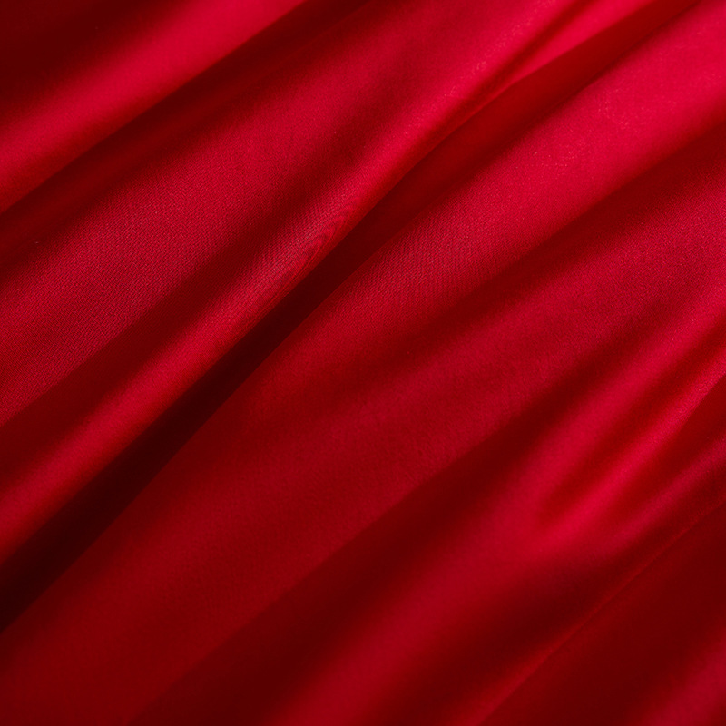 Class A New High-grade Xinjiang Long-staple Cotton Wedding Four-piece Set Pure Cotton Quilt Cotton Red Wedding Dragon and Phoenix Quilt Cover