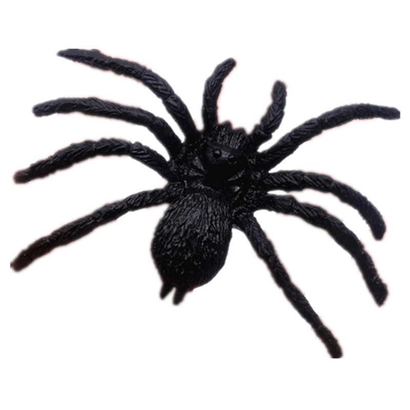 Small spider Halloween whole cup spider toy variety of spider specifications can be mixed in small bags funny black spider