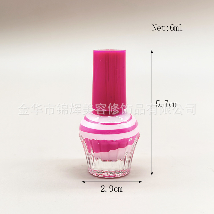 For Export Only, Kidsren's Water-Based Nail Polish, Multi-Color Spiral Nail Polish