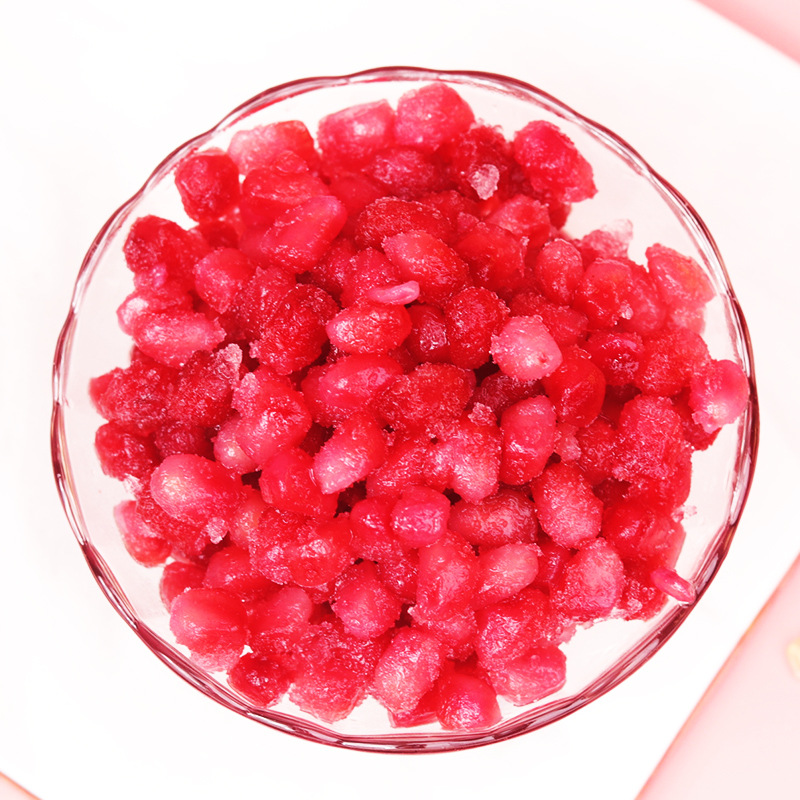 Frozen Tunisian Soft Seed Pomegranate Granules 1.0kg Fresh Soft Seed Large Pomegranate Soft Seed Red Pomegranate Milk Tea Shop