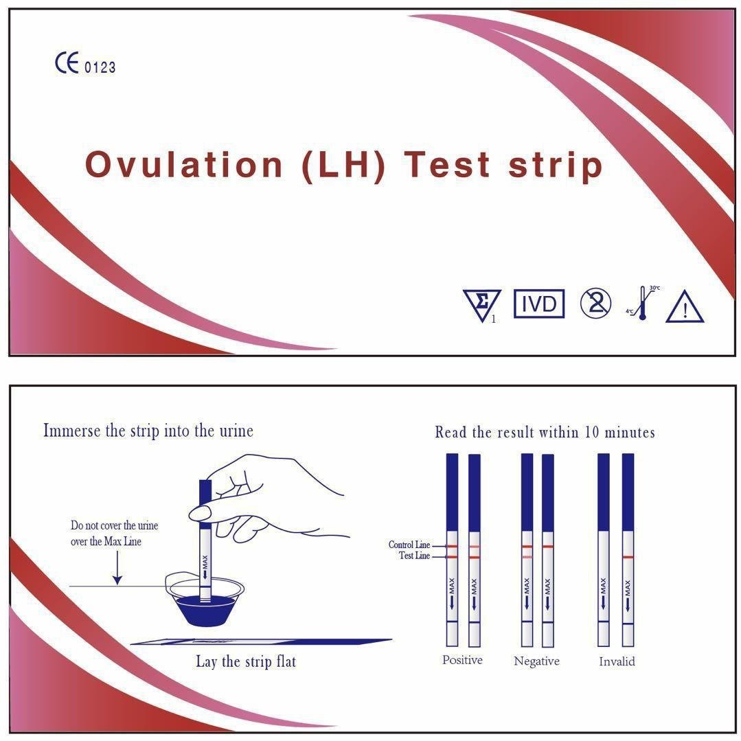 Производители поставляют английские тест-полоски на овуляцию для продажи только за пределами Китая