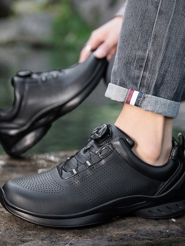 New Automatic Buckle Outdoor Combat Boots Tactical Boots Mountaineering Boots Land Combat Boots Desert Boots Waterproof Quick Response Boots Training Shoes