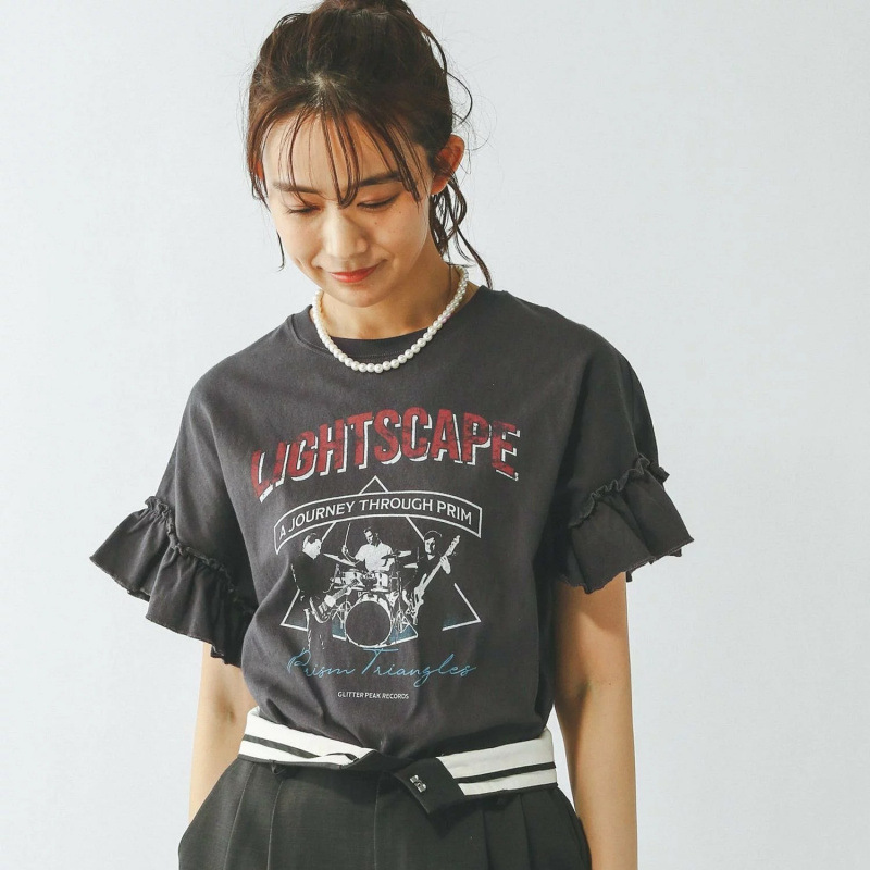 Multiplication New Summer Bell Sleeve Cotton Top Breathable Casual Loose Women's T-Shirt