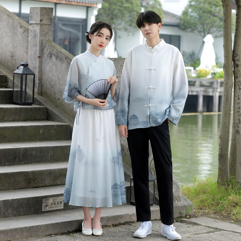 Официальная форма для учеников средней школы, новая, улучшенная китайская чонсам, китайский стиль, одежда для выступлений, одежда для пар
