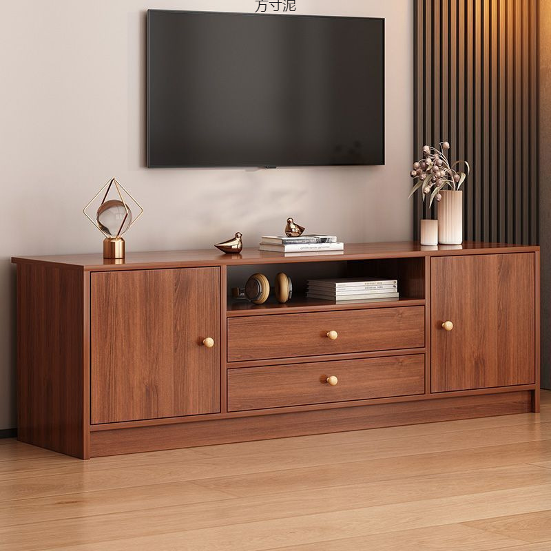 2025 New Chinese-Style Particleboard Tv Cabinet Suitable for Children, Eco-Friendly Living Room Storage Cabinet for Small Apartments with Installation Service