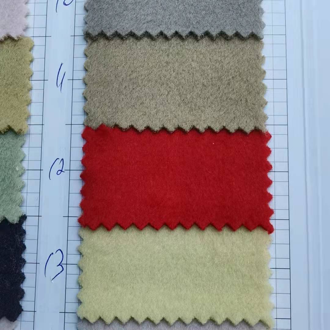 Antelope Fleece Slub Wool Single Shun Ry Cotton Polyester Wool Coat Coat Wool Fabric Spot Supply