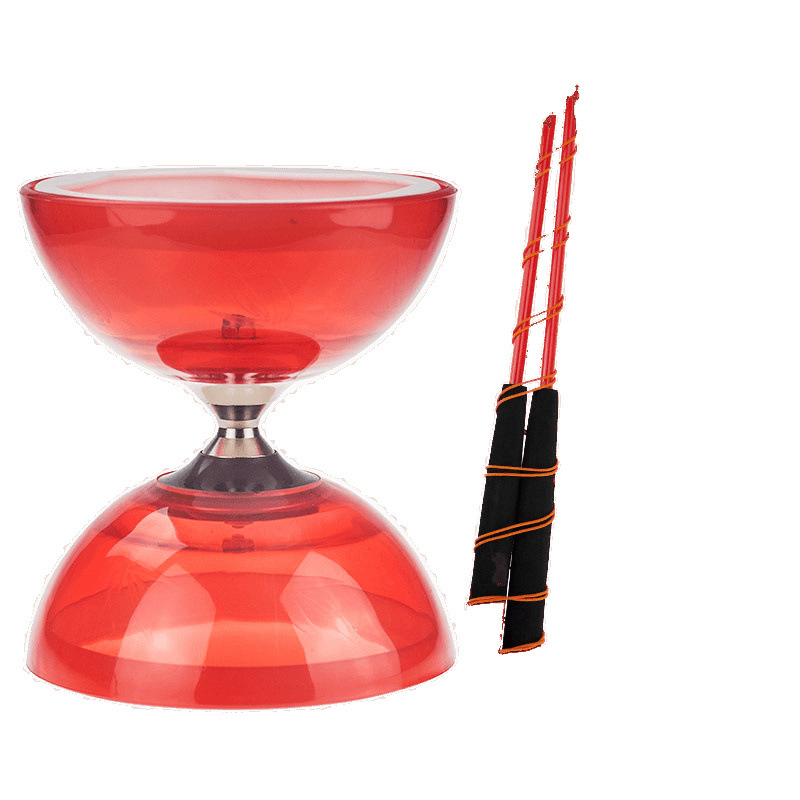 Double-Headed Live-Axis Diabolo Specializes in Campus Students, Children, Adults, Fitness Beginners, New Shaking Rod and Bell