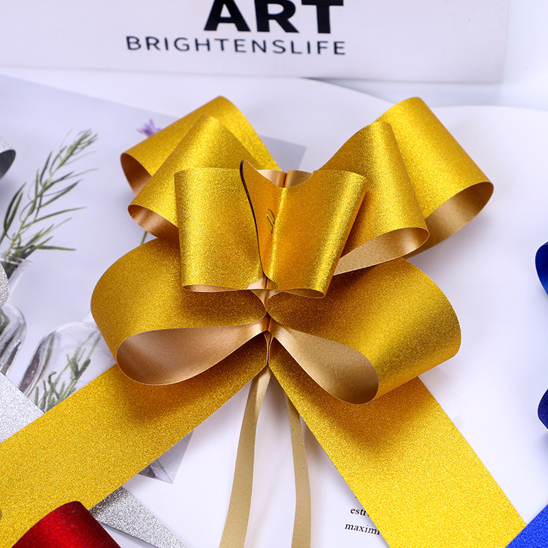 Colored Onions Glitter Flower Wedding Team Decoration Party Holiday Supplies Bow Flower Plastic Frosted Hand Flower