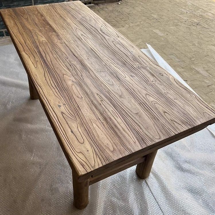 Стол из старого вяза массивный прямоугольный чайный стол стол из старой двери компьютерный стол татами чайный стол и стулья полный комплект