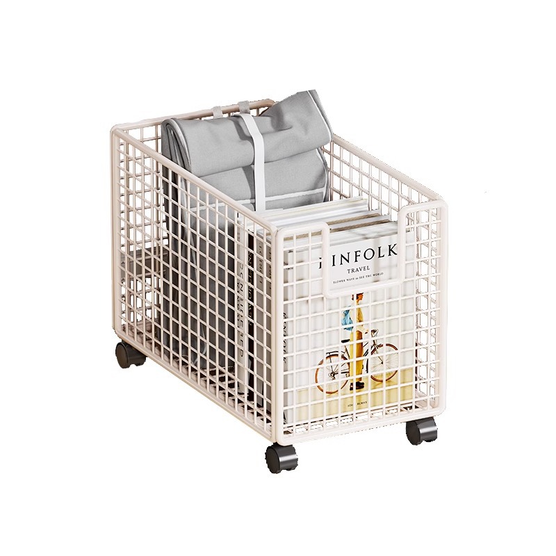 Under-Table Storage Rack Snack Bag Storage Simple Book Storage Box Wheeled Trolley Office Under-Table Bag