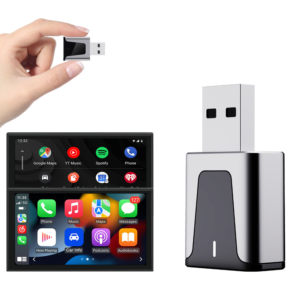 Кросс-бордовый новый M3 беспроводной адаптер Carplay проводной в беспроводной адаптер Carplay Android Auto 2 в 1