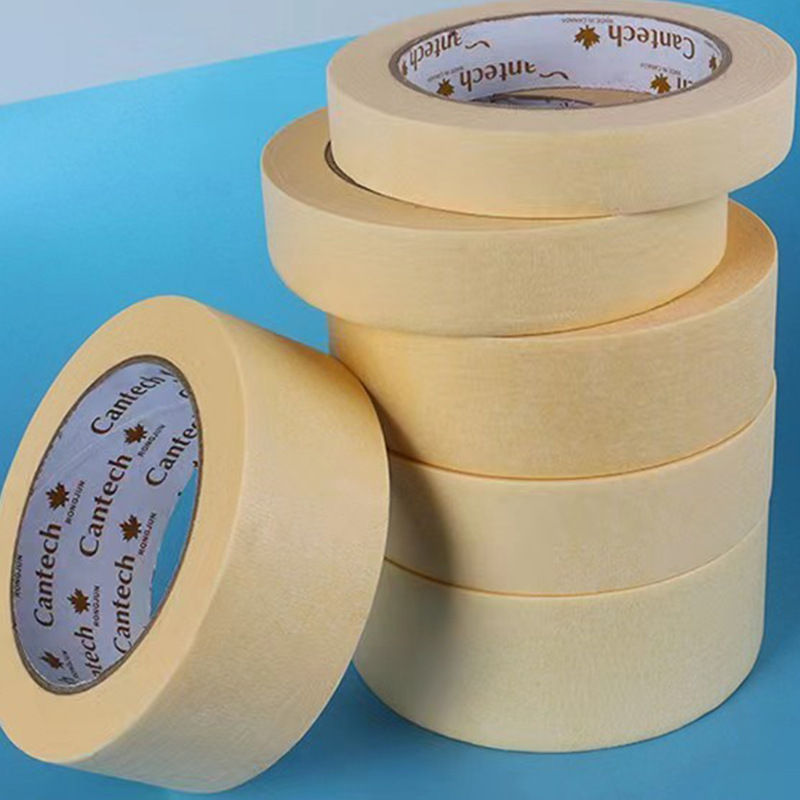 Masking Tape Spray Masking Masking Paper Marking Tape Leaves No Residue Glue Decoration Partitioned Yellow Masking Paper