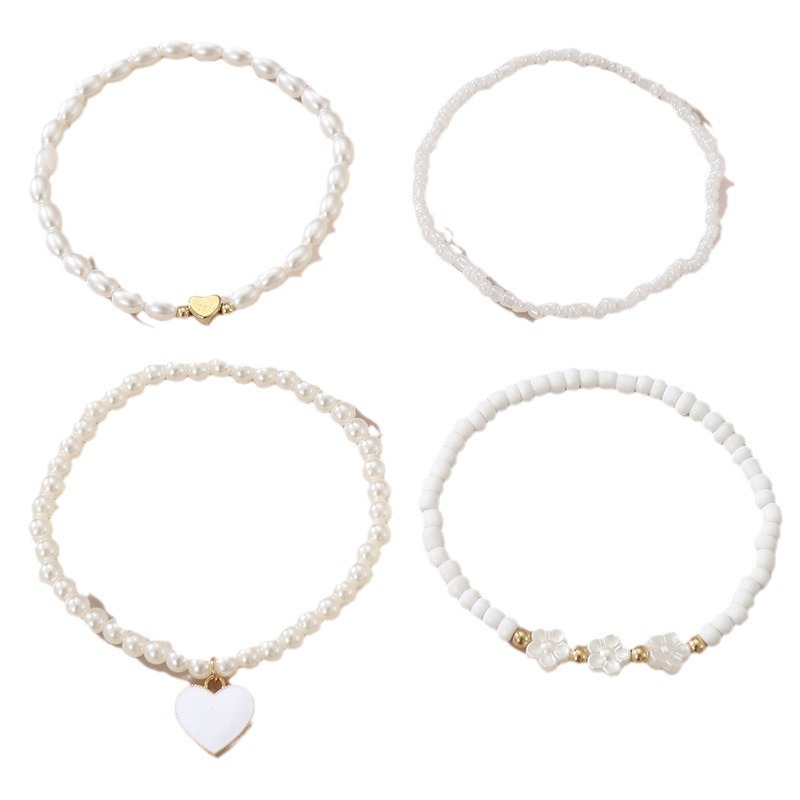 Korean Style Simple Personalized Niche Foot Jewelry Love Pendant Ankle Girlfriend Beach Play Jewelry