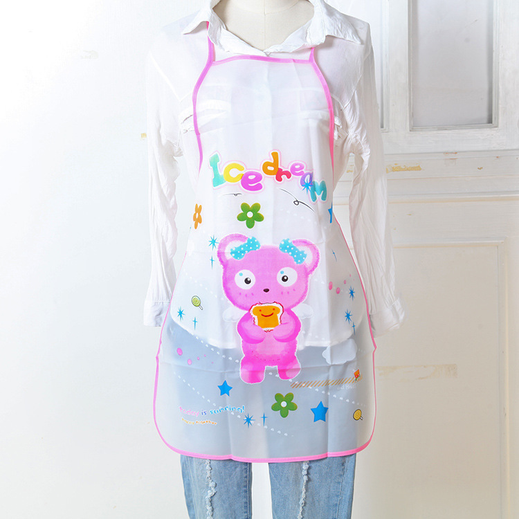 Amazon Ebay Korean Style Halter Neck Apron Cartoon Princess Apron Kitchen Oil-Proof Waterproof Sleeveless Half Apron