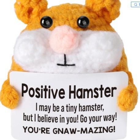 Cross-Border New Product Crochet Otter Positive Gifts Crochet Otter Positive Gift Wool Doll