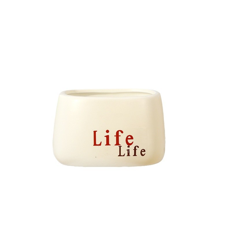 Simple plastic flowerpot empty pot artificial flower potted living room furniture decorations balcony bionic green plant wholesale